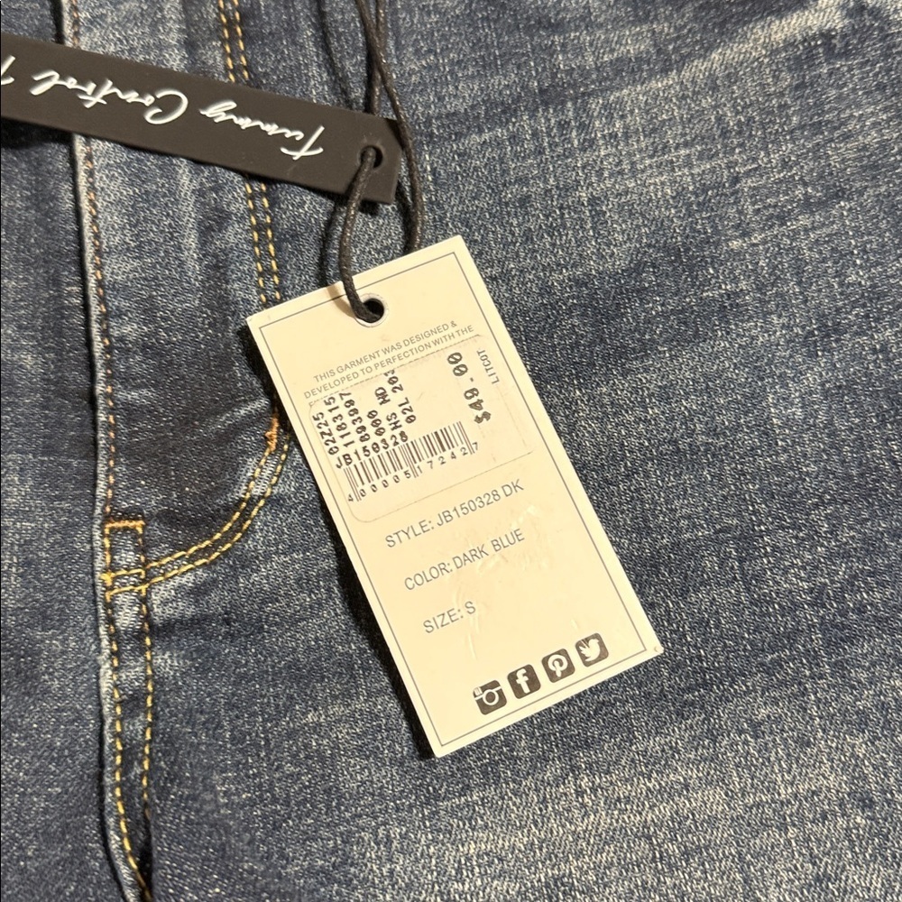 Judy Blue Dark Blue Denim Shorts S - Picture 2 of 9